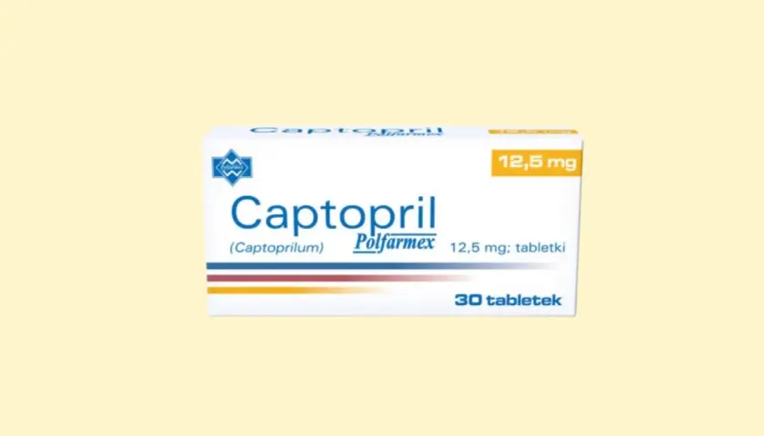 Opakowanie leku Captopril 12,5 mg, 30 tabletek. Pamiętaj o prawidłowym captopril dawkowanie.