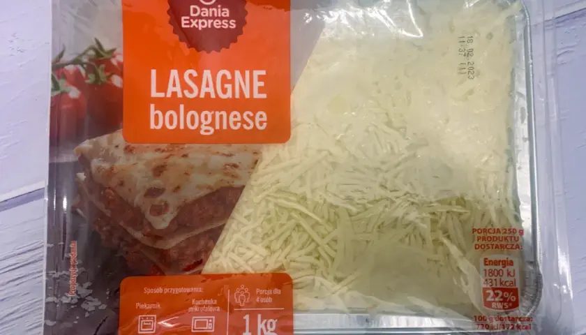 Ile kalorii ma lasagne z Biedronki: kompletna informacja o wartościach